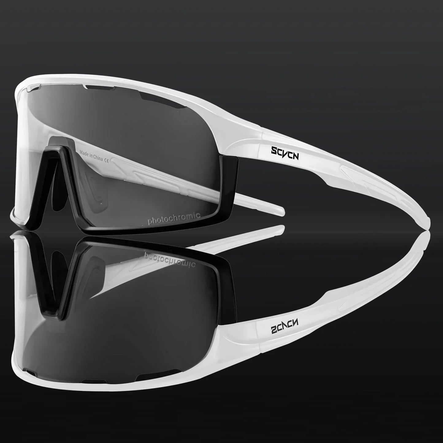 Photochromic Cycling Sunglasses Cycling Glasses UV400 Bicycle Eyewear Sports MTB Outdoor Bike Goggles Sunglasses Eyepieces