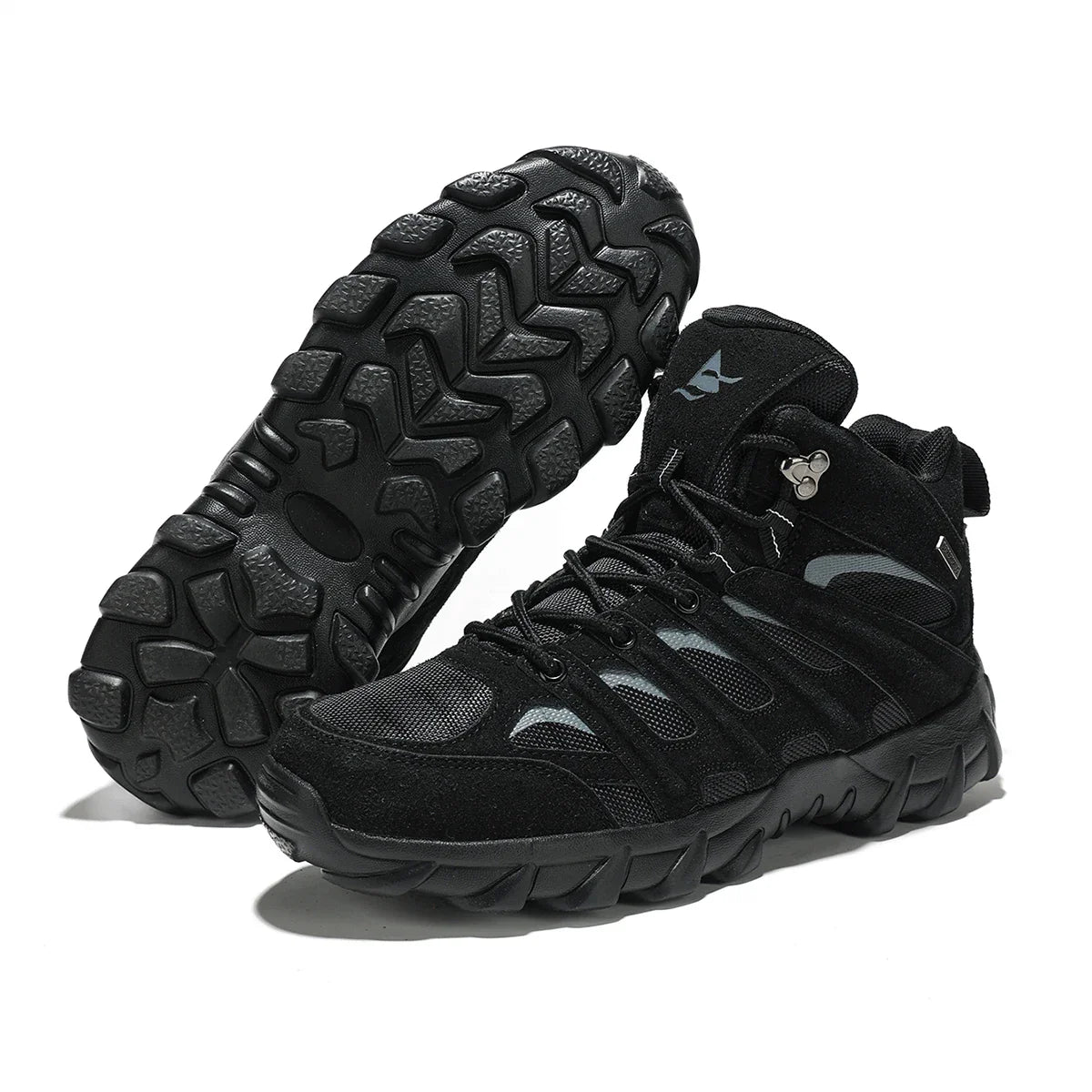 New Men High Quality Leather Boots Fishing Hunting Sneakers Desert Combat Men's Boots Outdoor Hiking Shoes Ankle Boots Work Safe