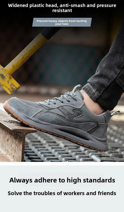 Men's Safety Shoes Anti Smashing Piercing Lightweight Construction Site WorkShoes Electrician's Insulated Footwear