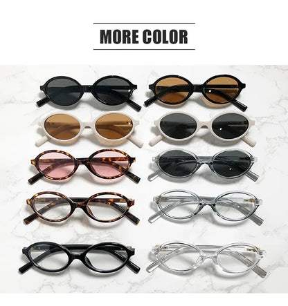 Designer UV400 Sunglasses Women Men New Trendy Oval Sun Glasses Ladies Vintage Small Round Gafas De Sol