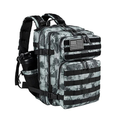 35L Tactical Backpack Small Athlete Gym Bag for Men/Women Qutdoor Travel Hiking Molle Rucksack with Bottle Holder