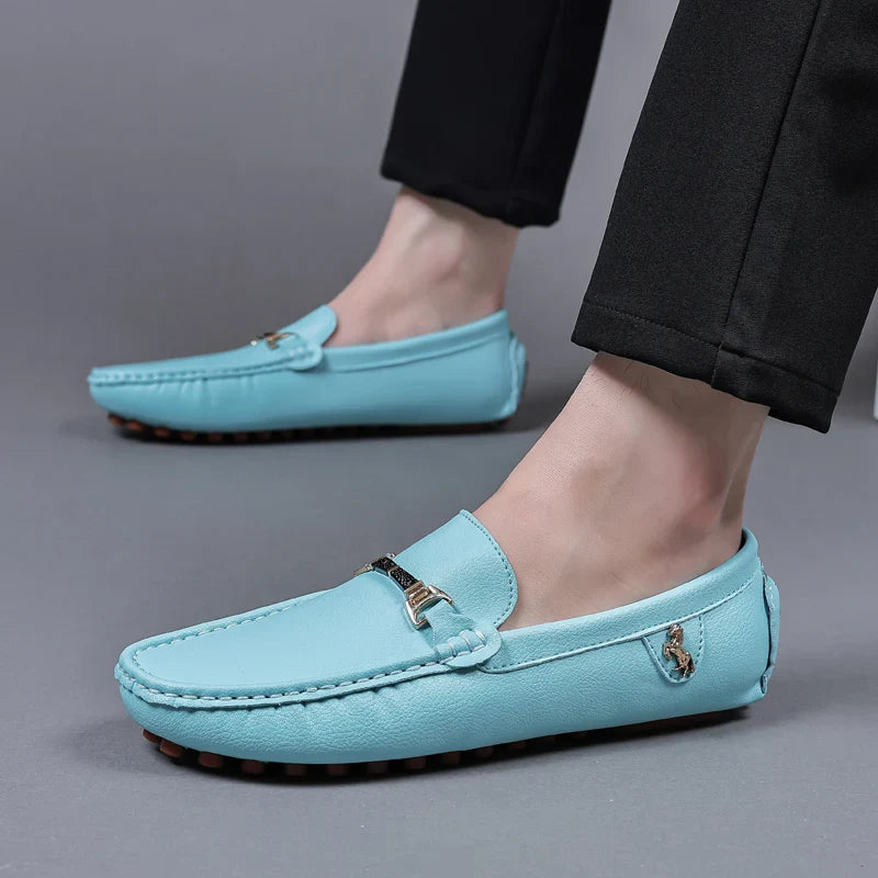 Handmade Leather Casual Men Shoes Design Loafers Man Comfortable Slip on Men Loafers Hot Sale Moccasins Driving Shoes