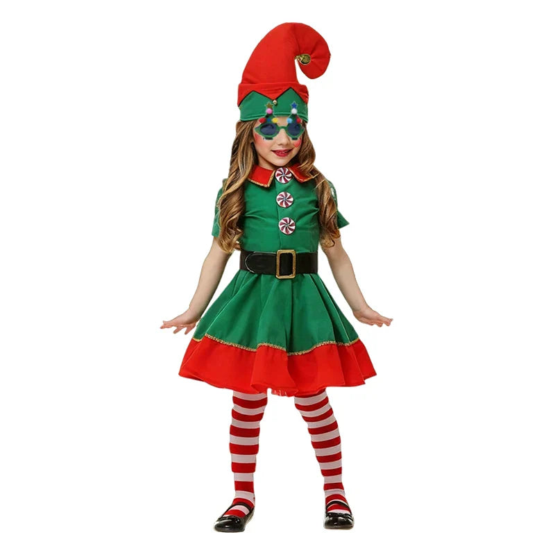Roupa Infantil de Natal para Meninas, Vestido de Ano Novo, Conjunto de Natal Infantil, Fantasia de Natal para Meninos, Presentes de Festa de Carnaval para Crianças