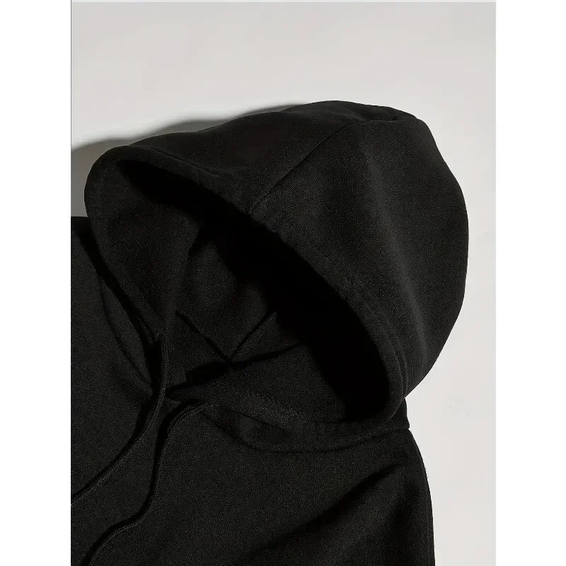 Autumn and Winter New Men's Fashionable and Trendy Casual Hoodie Zipper Jacket Y2K Printed Pattern Casual Retro Street Style Top