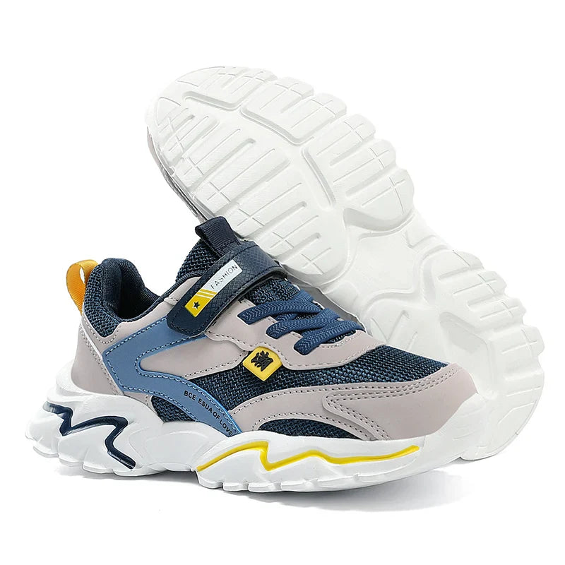 Boys' Summer Mesh Breathable Sneakers Anti-Skid Outdoor Tennis Shoes for Children Sport Running Size 28-39