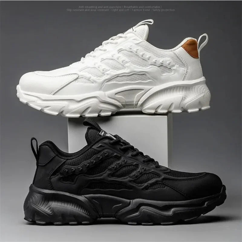 Steel Toe Cap Lightweight and Comfortable Safety Shoes for Men and Women Steel Toe Anti Puncture Comfortable and Safe Work Shoes