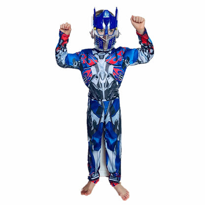 Movie Character Transformer Robot Fantasy Muscle Costume Boys Girls Superhero Movie Character Costume Halloween Cosplay Mask Jum