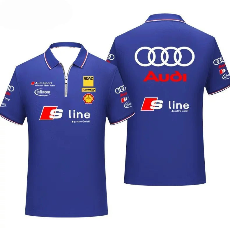 Infineon Team Joest Team T-Shirt POLO Shirt Racing Suit Breathable Comfortable Sweat Absorbing Quick Drying Short Sleeves