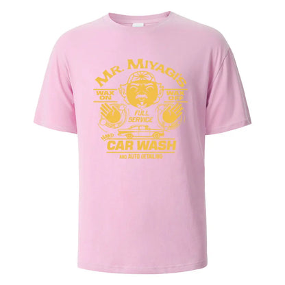 Men's Printed T-Shirt Mr.Miyagis Funny Graphic 100% Cotton Oversize Shortsleeved Tees For Men Women Summer Fashion Casual Tops