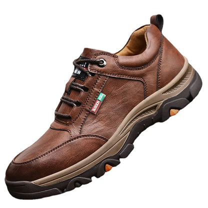 2024 Business Comfort Men's Shoes Simple versatile leather footwear Casual outdoor anti slip loafers male new comfortable flat