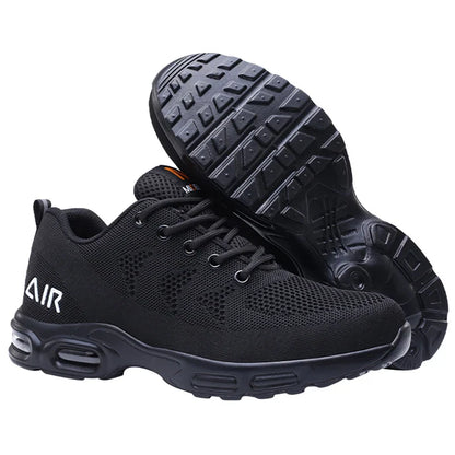 Lightweight Air Cushion Breathable Men Boots Work Shoes Safety Shoes Anti-smash Sneakers Puncture-Proof Indestructible Shoes