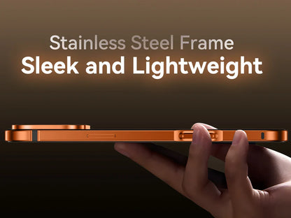 Suitable Magsafe Case for IPhone 17Pro Max 12 13 14 15 16 17Air Plus Alloy Frame Heavy Protection Phone Case