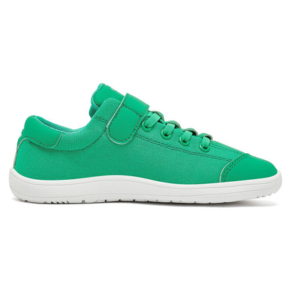 Boys Girls Barefoot Shoes Kids Wide Toe Minimalist Sneakers Lightweight Hook Loop Artificial Leather Fabric Shoes