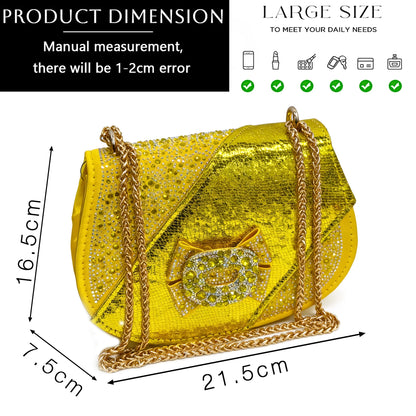 2026 Women Elegant Orange High Heel Shoe and Matching Bag Set with Rhinestone Accents Stylish Peep Toe Design for Party