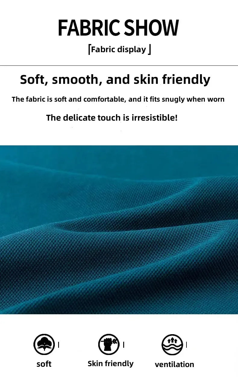High end brand men's polo shirt long sleeved luxury fashion embroidered craft top 100% cotton 2024 Spring and Autumn new T-shirt