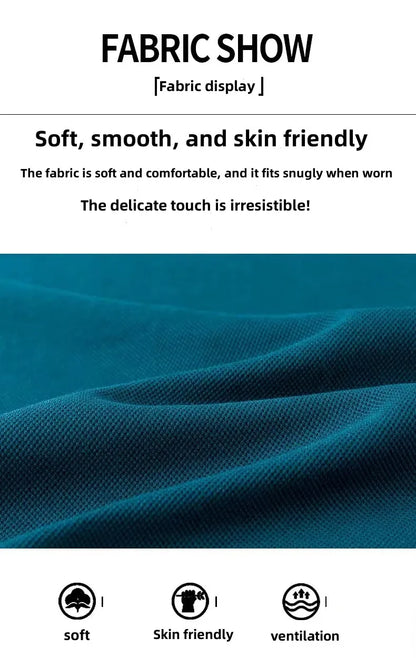 High end brand men's polo shirt long sleeved luxury fashion embroidered craft top 100% cotton 2024 Spring and Autumn new T-shirt
