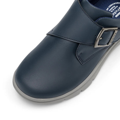 Sapatos masculinos de couro, sapatos largos para pés inchados, sapatos masculinos diabéticos para caminhada, para negócios e caminhadas ao ar livre
