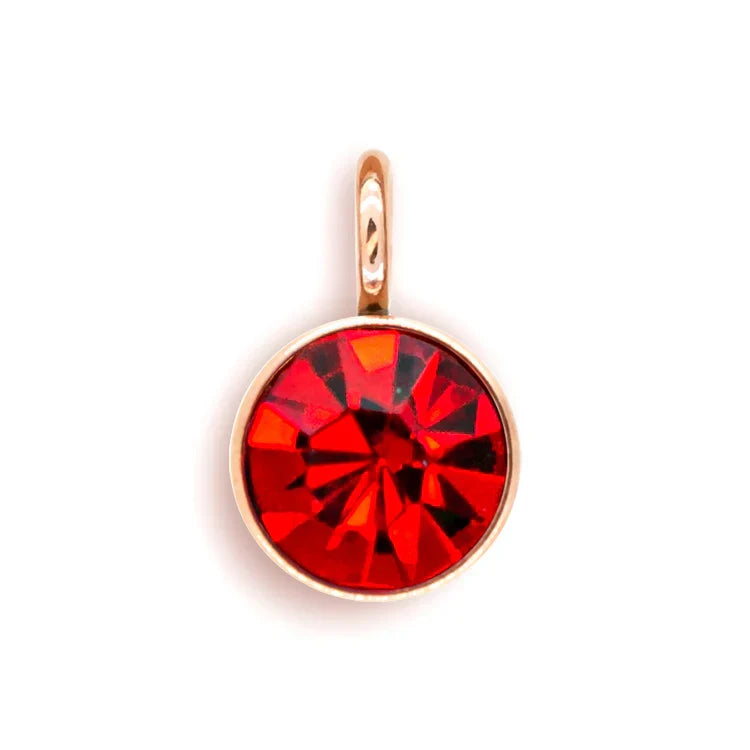 144Pcs/Lot Stainless Steel Birthstone Charms For Women Girl Pendant Earrings Bracelet Jewelry Gift Making DIY Accessories