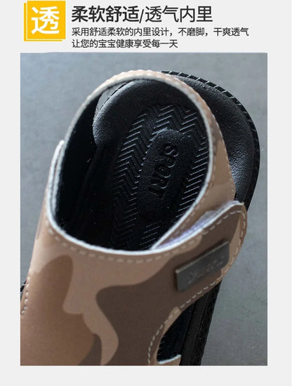 Boys' Sandals 2025Summer New Soft Soled Kid Shoe 1-16y Light Sandals for Girls Casual Beach Shoes Anti Slip Boys Shoe Sandalias
