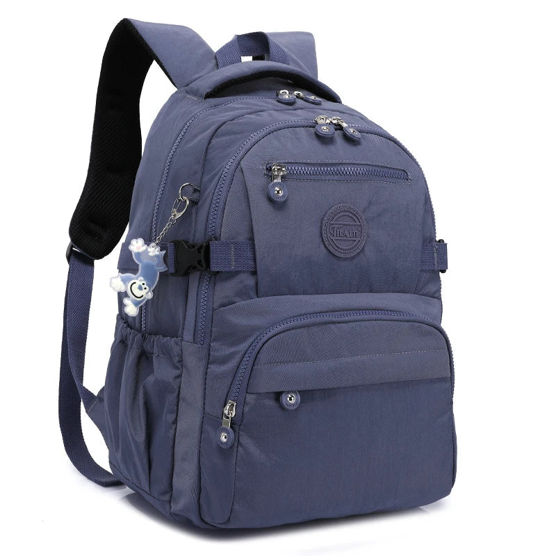 Large Nylon Waterproof Backpack Travel Rucksack for Women School Bags Mochilas Mujer Kids Girls 2026
