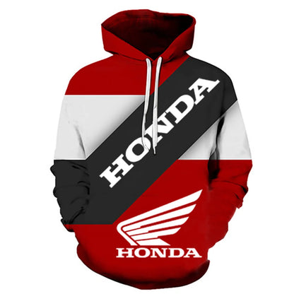 Men's Hoodie 3D Printed Motorcycle Men's Hoodie Fashion Outdoor Sports Racing Hoodie Oversized Honda Sportswear