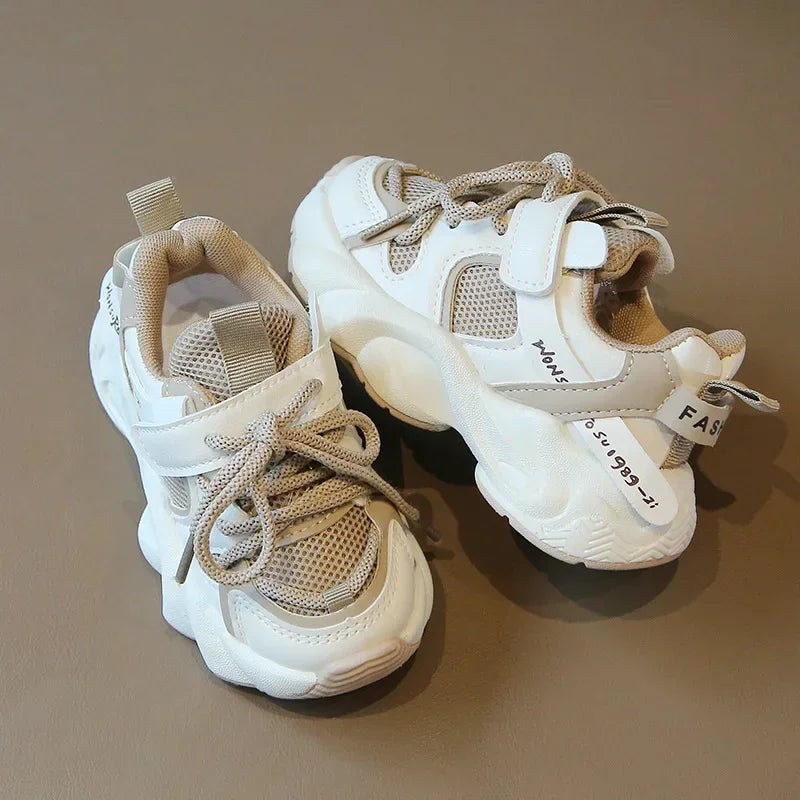 Fashion Children's Sports Shoes Student Mesh Breathable Running Shoes Kids Non-slip Basketball Shoes for Girls and Boys Outdoor
