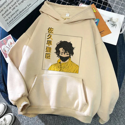 90s Japanese Anime Haikyuu Hoodies Women Funny Karasuno Fly High Graphic Streetwear  Fashion Male Sweatshirts Unisex Harajuku