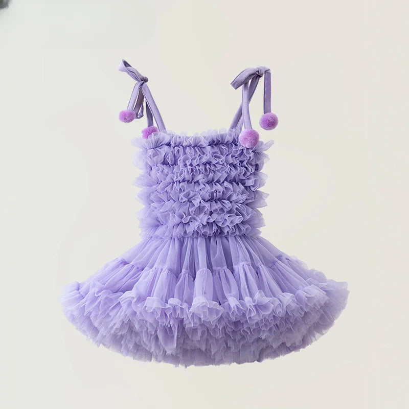 Fluffy Rabbit Skirt Girl Baby Dress Super Immortal Cake Fluffy Gauze Birthday Party Children's Princess Dress Summer