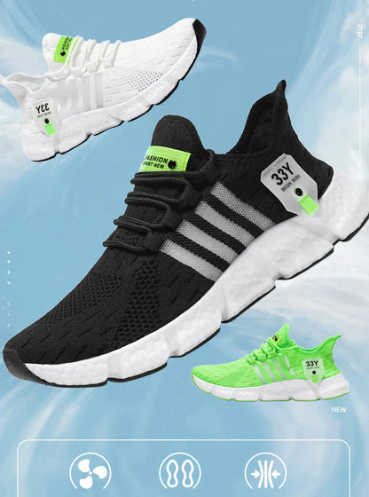 High Quality Summer Men Shoes Comfortable Sneakers Breathable Running Shoes for Men Mesh Tennis Sport Shoes