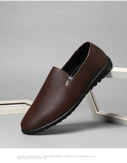 Leather Men Shoes Casual Luxury Brand Soft Italian Mens Loafers Moccasins Breathable Slip on Lazy Driving Shoes Plus Size 37-47