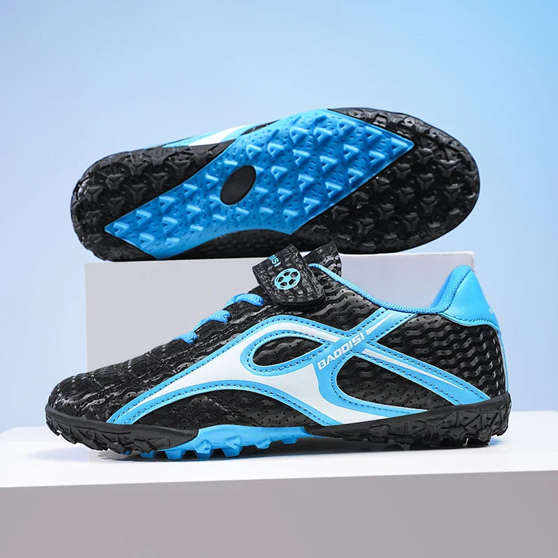 Kids Unisex Soccer Shoes Boys Grils Football Boots Non-Slip Training Indoor Outdoor Athletic Shoes Breathable Ultralight Sports