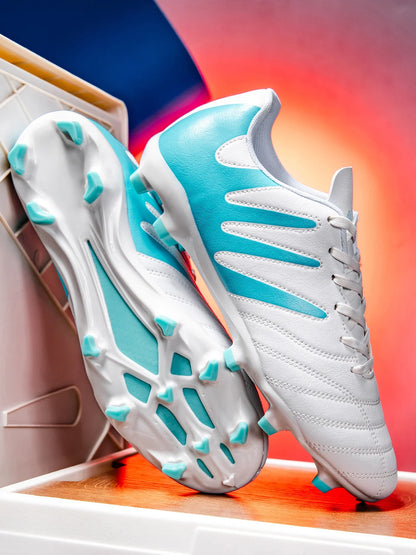 AG FG Outdoor Soccer Boots Breathable PU Fabric Upper TPU Reinforced Sole Wear Resistant Boys Girls Professional Football Shoes