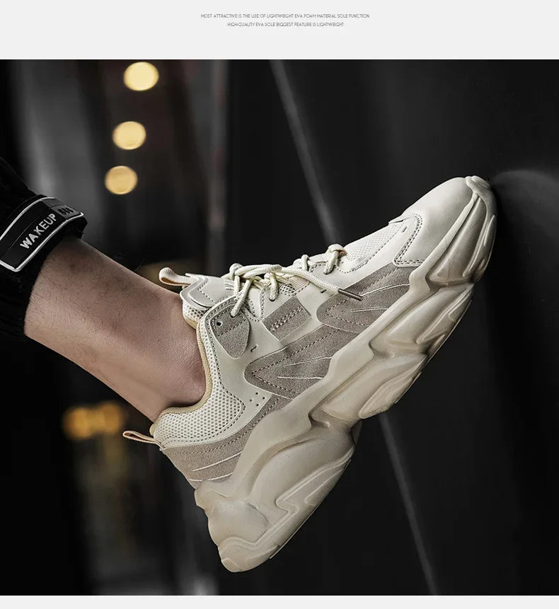 Men Sneakers Hidden Heels Elevator Shoes Plus Size 45 46 Heightening Shoes For Men Fashion Breathable 8cm 6cm Sports Taller Shoe