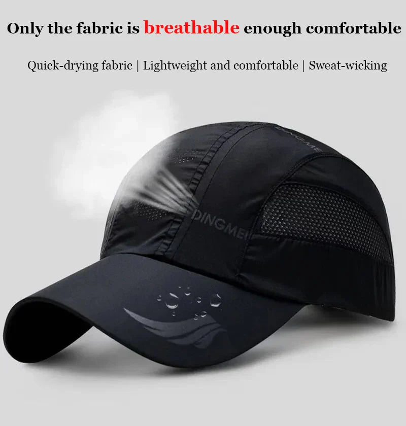 2024 Summer Brand For Men Sports Running Sweat Baseball Cap Male Canada Golf Quick Dry Women Kpop Solid Snapback Bone Mesh Hat