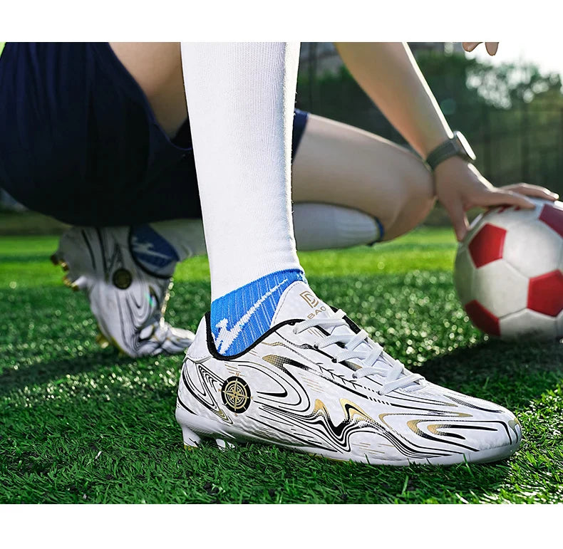 Men's football shoes with stud pattern for men, women, children, boys, teenagers, sports sneakers, outdoor training shoes