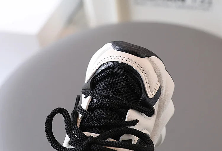 Sports Shoes for Children Baby Girls Shoes Kids Shoes Boys Chunky Sneakers Toddler Lace-up Casual Shoes Thick Bottom Sneakers
