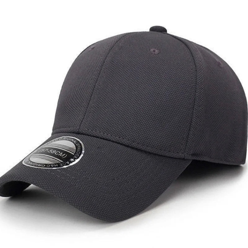 High Quality Baseball Cap Man Fitted Closed Full Cap Mesh Cap Outdoor Breathable Sports Cotton Sun Male TruckerHat Gorras Hombre