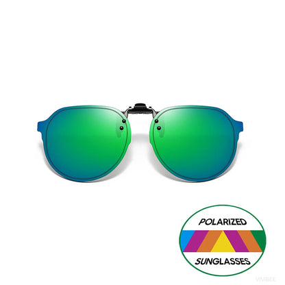 Flip Up Clip on Sunglasses Polarized Men Driving Women Fishing UV400 Night Vision Sun Glasses Clips Universal Goggles