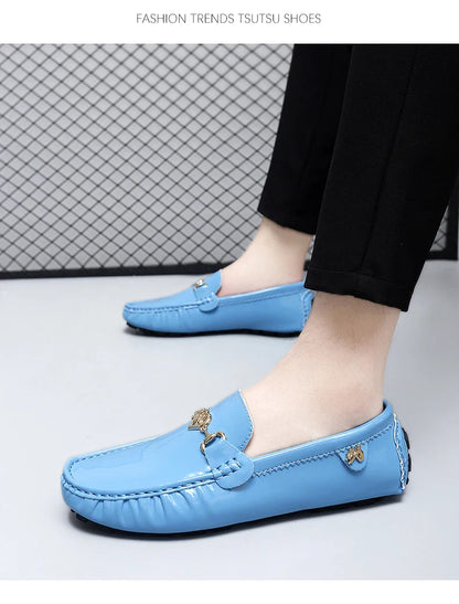 Shoes Women's 2025 New Soft Sole Slip-On Lazy Loafers Handmade Trbottomy Easiest for Match Men's Casual Driving Shoes