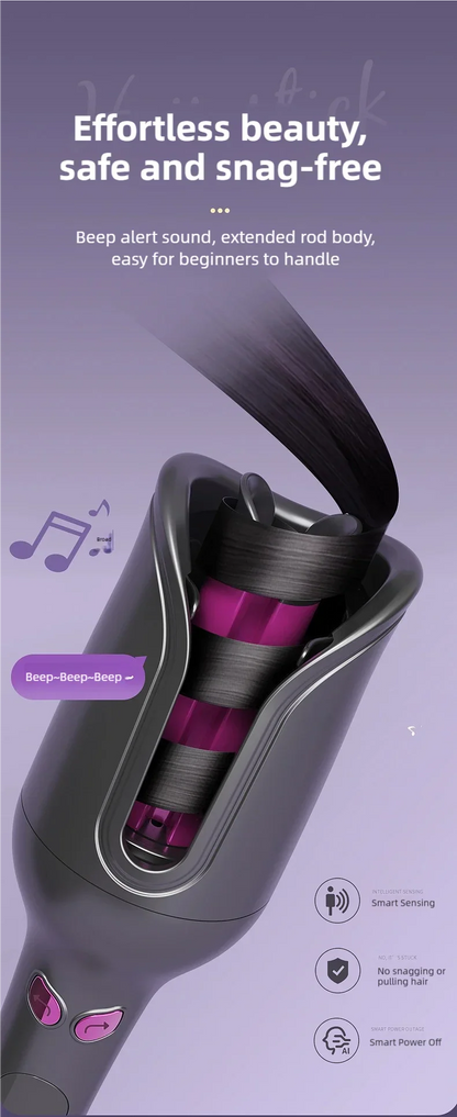 32MM Electric Rotary Curling Iron Automatic Hair Curler Negative Ion Air Rotating Curling Bar Professional Styling Tool