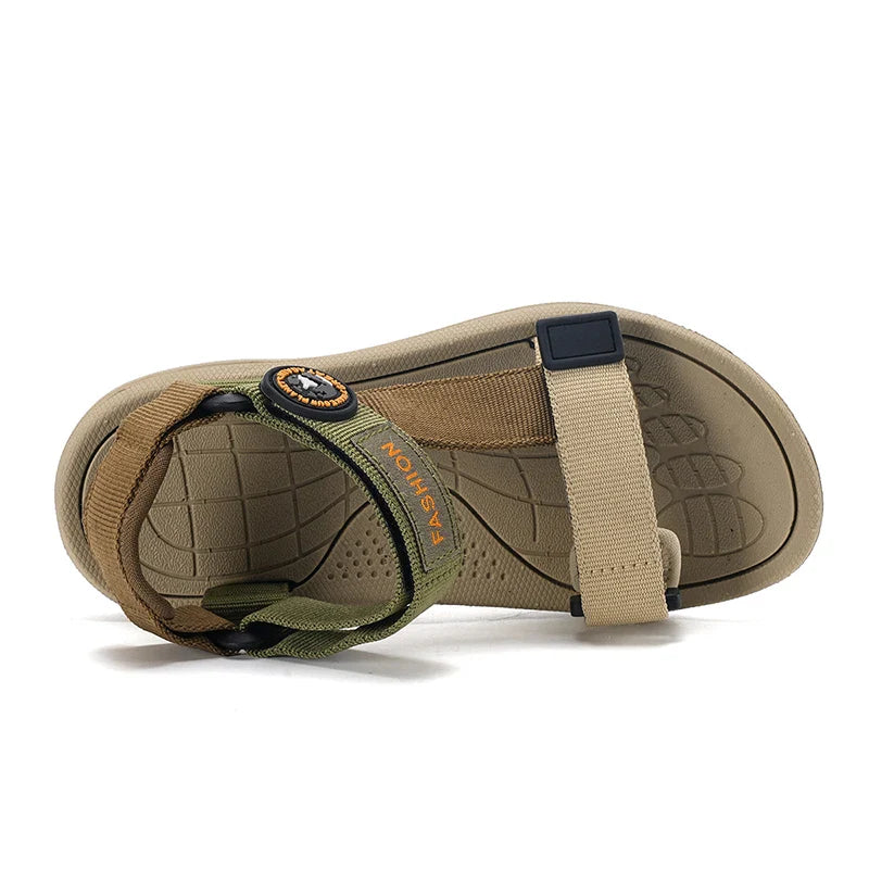 Summer Children Sandals Girls Boys Breathable Sports Running Non-Slip Soft Green Outdoor Beach Kids Casual Waking Sandals Shoes