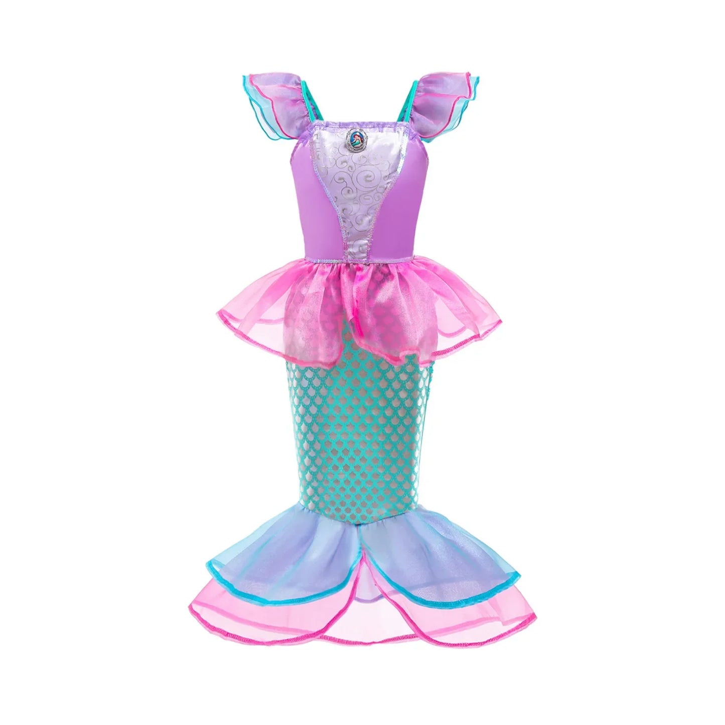 Girl Elsa Anna Dress Princess Costume Snow Queen Dress Baby Halloween Ariel Carnival Clothes Kids Cosplay Clothes Party Clothing