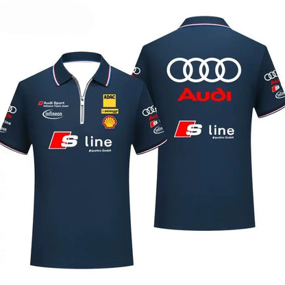 Infineon Team Joest Team T-Shirt POLO Shirt Racing Suit Breathable Comfortable Sweat Absorbing Quick Drying Short Sleeves