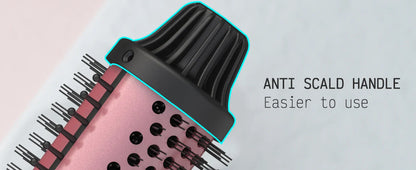 Curling lron Brush 2 in 1 Electric Hair Comb Negative lon Hair Dryer Styling Appliances Portable Professional Hair Strai