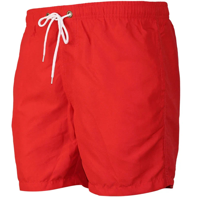 Quick Dry Men's Beach Shorts Summer Swimwear Boardshorts Male Casual Surfing Trunks Elastic Waist Beachwear