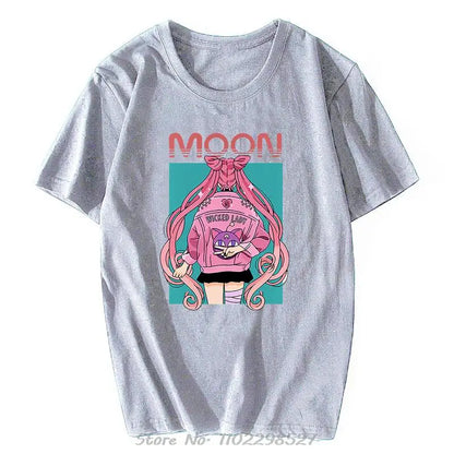 Anime Graphic T Shirts Men's Clothing Y2k Loose Casual Women's Short Sleeved Tee Tops Summer 2025 Unisex