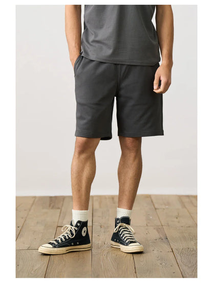 Oversize 390gsm Fabric Jogger Shorts Casual Drawstring