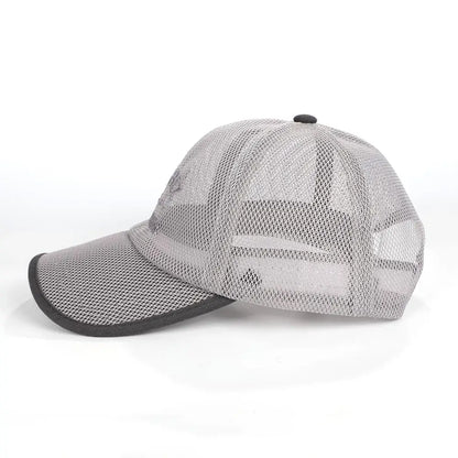 Summer Mesh Baseball Cap for Men Adjustable Visor Hat Quick Dry Breathable Sun Hats For Women Men snapback Outdoor Sports caps