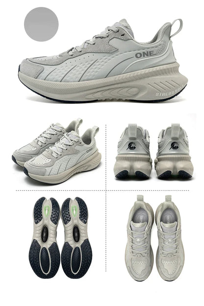 Winter Training Running Shoes for Men Sport Shoes Leather Warm Wear-resistant Female Jogging Shoes Walking Sneakers