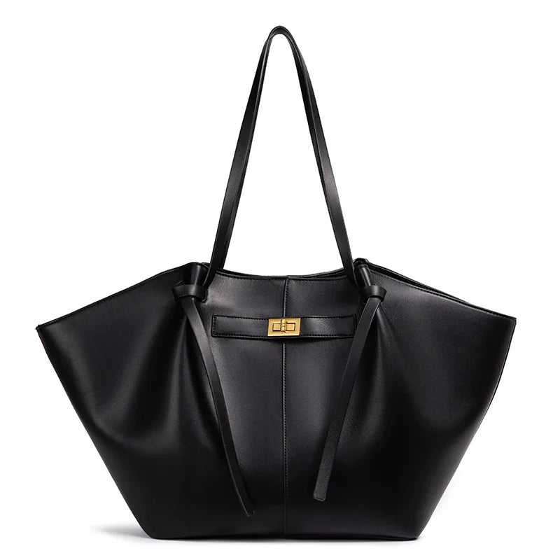 Lightweight Large Capacity 2025 New Bat-Shaped High Street Handbag European and American Style Trendy Single Shoulder Crossbody
